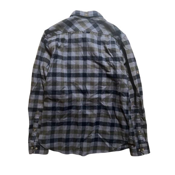 Fjall Raven Mens Skog Gray/Blue Button-Up Long Sleeve Shirt Size Large - Picture 5 of 8